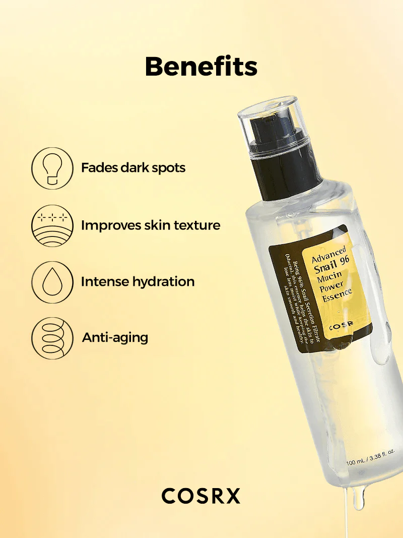 Cosrx Advanced Snail 96 Mucin Power Essence 100ml. خلاصة الحلزون المتقدم 96 قوة المخاط من كوسركس - Image 4